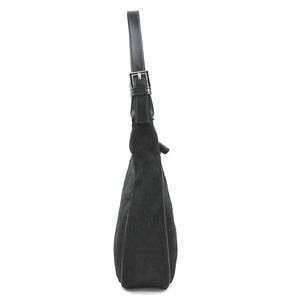 Fendi bag silver pony black leather shoulder